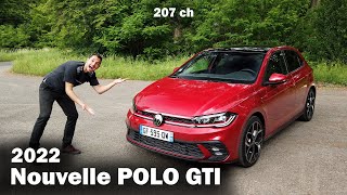 Nouvelle POLO GTI 2022  La petite GTI VW 207 ch [upl. by Hanonew949]