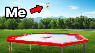 How High Can We Go on the Worlds BIGGEST Trampoline [upl. by Bone]