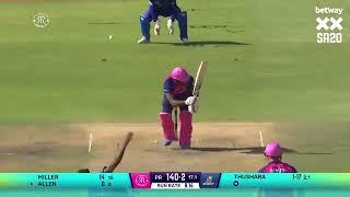 Nuwan Thushara got two in two in SA20 [upl. by Suhail]