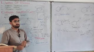 Electrophilic Reactions Of Benzene  Ch 9 Aromatic Hydrocarbons  2nd Year Chemistry [upl. by Airym]