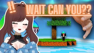 Pinebaby reacts to Can You Beat Skyblock WITHOUT the start chest martincitopants Reaction [upl. by Airamana685]