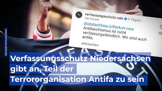 Verfassungsschutz Niedersachsen gibt an Teil der Antifa zu sein [upl. by Engleman]