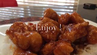 3 Ingredient Easy Orange chicken [upl. by Aniv]