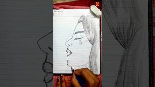 How to draw a sad girl  Brokenheart💔  shorts art drawing pencilsketch short [upl. by Twitt52]