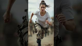 The beautiful Lady Warrior in Motion 💪 militarylife shorts assassin usarmy troops attitude [upl. by Ielhsa]