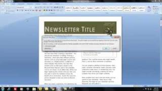 How do I create and distribute a newsletter using MS Word [upl. by Hendrick]