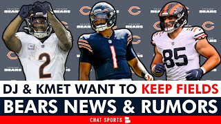 Chicago Bears News DJ Moore amp Cole Kmet Want To KEEP Justin Fields But Understand NFL “Business” [upl. by Ettenuahs]