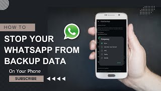 How to Stop Whatsapp Backup [upl. by Atnahs468]