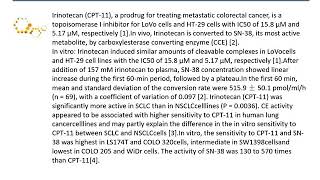 GC11473 Irinotecan [upl. by Pachton]