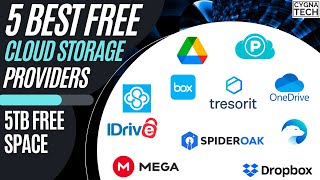 5 Best Free Cloud Storage Providers  5TB FREE Storage on Google Drive  5 Google Drive Alternatives [upl. by Nathalie]