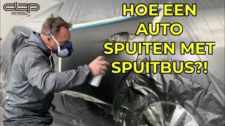 Hoe een auto spuiten met spuitbus [upl. by Htennaj]