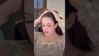 Walima makeup💄🌌new look bridal makeupmakeup walima glitteryeyes blush by usma [upl. by Rawna]