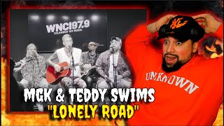 FIRST TIME WATCHING  mgk amp Teddy Swims  Lonely Road ft 44phantom  WE NEED THE COLLAB [upl. by Sanjiv]