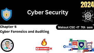 Unit 4 Cyber Forensics and Auditing▶️Cyber Security cybersecurity makaut tutorial india [upl. by Stouffer]