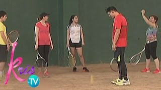 Kris TV Legaspi family plays Tennis with Kris [upl. by Llerdnod]