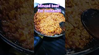 Minced beef for bechamelfood cooking ytshorts [upl. by Stephannie]