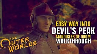 EASY WAY into DEVILS PEAK STATION w bonus SECRET WEAPON LOCATION  THE OUTER WORLDS [upl. by Lynnea]