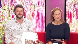 Jim Bubb Shropshire Petals Beth Heath Shropshire Festivals On BBC Breakfast 14082024 [upl. by Anilah]