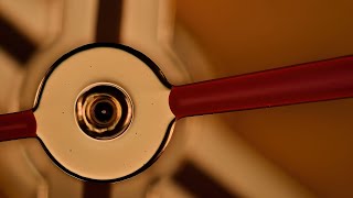 Unusual sweeping seconds from a quartz watch Bulova Jet Star under microscope [upl. by Dahaf]