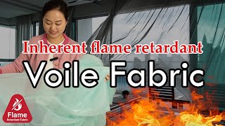 Premium Voile Fabric  Flame Retardant amp EcoFriendly [upl. by Nehgem]