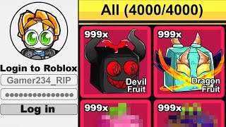 Logging on to 3437981 Blox Fruits Accounts [upl. by Raffo513]