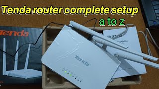 Tenda f3 router complete setup  tenda router ki settings ka tarika [upl. by Ielerol382]