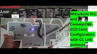 MELSOFT GX Works3 \\ R08EN CPU and CONVEYLINXECO card with CCLink protocol mitsubishi PART3 [upl. by Kenimod]