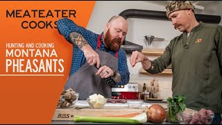 Hunting and Cooking Montana Pheasants with Ryan Callaghan and Chef Kevin Gillespie [upl. by Cadmann]