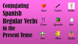 How to Conjugate Spanish Regular Verbs in the Present Tense [upl. by Hanae815]