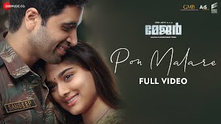 Pon Malare  Full Video  Major Malayalam  Adivi SeshSaiee M Manjrekar  Ayraan  Sricharan Pakala [upl. by Ahsropal]