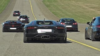 Porsche 991 Turbo S vs Nissan GTR vs Lamborghini Aventador LP700 [upl. by Callista698]