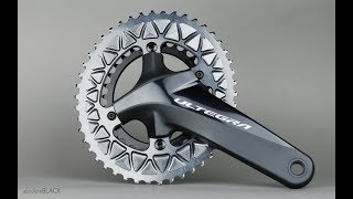 AbsoluteBlack Subcompact Oval Chainrings on Shimano Crank 4832  Install Ride Review [upl. by Iah]