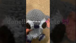 Crocheting stitch 🌊🌴 stitch lilo and stitch crochet amigurumi fyp [upl. by Yenitirb479]