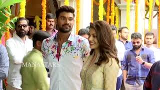 Bellamkonda Sreenivas and Kajal New Movie Opening Video  Manastars [upl. by Aridatha]