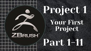 ZBrush  Full Training Course  Project 1  Lesson 111  Your First Project [upl. by Yelsnik756]