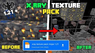 XRAY Texture Pack For MCPEBedrock 121 ☢️ XRay Mod For Minecraft Pe 121 [upl. by Gut]