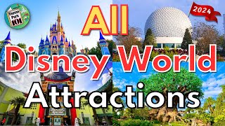 Walt Disney World ATTRACTION GUIDE  2024  All Rides amp Shows in All 4 Parks  Orlando Florida [upl. by Imeon788]