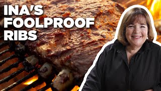 Ina Gartens Foolproof Ribs  Barefoot Contessa  Food Network [upl. by Eelnyl]