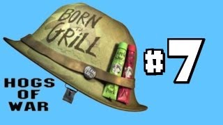 Lets Play Hogs of War 100 Walkthrough Part 7  Invading Trotsville [upl. by Anairda]