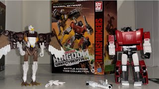 Transformers battle across time collection review Sideswipe amp maximal Skywarp WFC trilogy kingdom [upl. by Kyrstin]