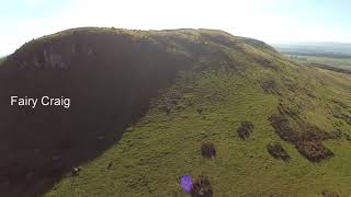 Burnswark Hill Fort flyover  South West Scotland [upl. by Nauqyt758]