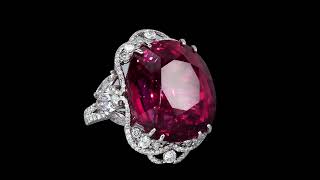 The Jacob amp Co High Jewelry Rubellite Diamond Ring [upl. by Boylston223]