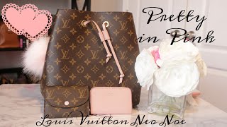 Louis Vuitton Neo Noe Pretty in Pink Accessories and Bag Straps [upl. by Hehre]