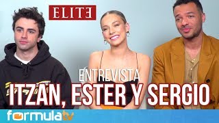 ÉLITE Temporada 3  Entrevista a Itzan Escamilla Ester Expósito y Sergio Momo [upl. by Aibun241]