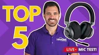 5 Best Headset Brands for Business Calls  LIVE MIC TEST [upl. by Thorner]