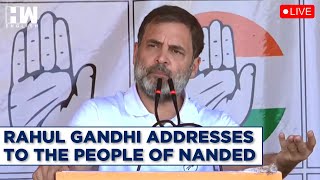 Congress LIVE Rahul Gandhis Public Address In Nanded Maharashtra  Assembly Elections  MVA [upl. by Carline516]