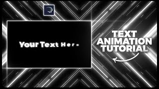 TEXT ANIMATION \  alight motion tutorial  Part 3 [upl. by Aniloj557]