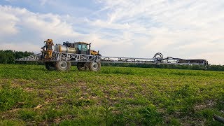 Millennium Spray Booms  Rogator 1100C Field Demo [upl. by Adierf]