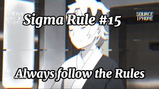 SIGMA RULE 15 [upl. by Christoffer]