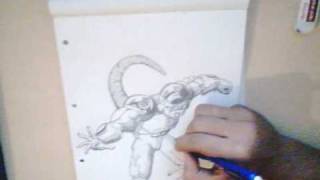 How to draw Frieza final form [upl. by Eniluqcaj]